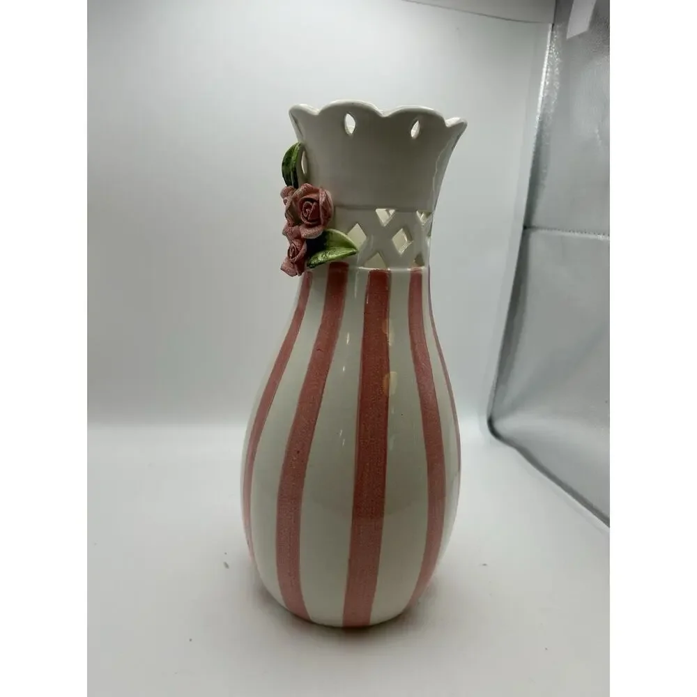 Hand Painted Vase Vintage 1970- 1990